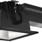 RAB RDLED6S20L-50YY-M-B 6" Square Remodeler LED, 20W, 2700K, 1236 Lumens, 90 CRI, 50 Degree Beam Spread, Lutron Driver, Matte Silver Cone Black Trim