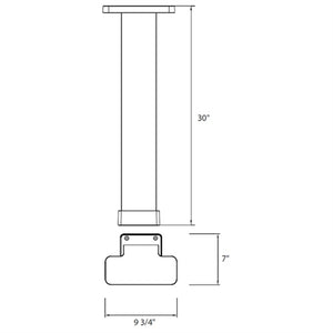 RAB SA-LB LED Bollard 8W 3000K Color Temperature, 84 CRI, Bronze Finish