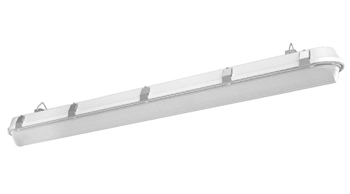 RAB SHARK4 50/40/30W 4 foot SHARK Linear LED Washdown, 3500K/4000K/5000K, 4489-7323 Lumens, 84 CRI, 120-277V, Dimmable, White Finish