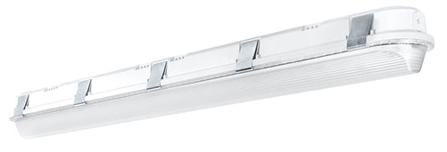 RAB SHARK4-50YNW/D10 50W 4 foot SHARK Linear LED Washdown, No Photocell, 3500K, 5265 Lumens, 74 CRI, 120-277V, Dimmable, White Finish