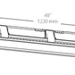 RAB SHARK4-50YW/480 50W 4 foot SHARK Linear LED Washdown, No Photocell, 3000K (Warm), 5401 Lumens, 72 CRI, 480V, Standard, White Finish