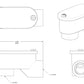 Rab SLB-50W In-line Connectors, White Finish