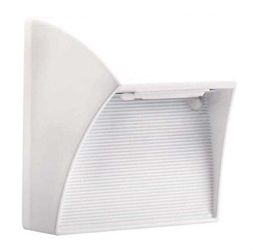 RAB SLED5YDCW 5W Solar LED Square Step Lights, 3000K Color Temperature (Warm), 87 CRI, 10-30V DC, White Finish