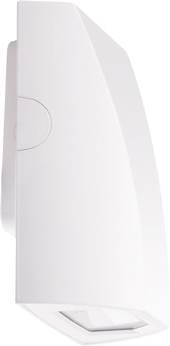 RAB SLIM12YW/PC2 12W Slim LED Wallpack, 277V Button Photocell, 3000K (Warm), 1242 Lumens, 83 CRI, Standard Operation, White Finish