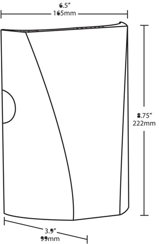 RAB SLIM26N 26W Slim LED Wallpack, No Photocell, 4000K (Neutral), 2493 Lumens, 82 CRI, Standard Operation, Bronze Finish