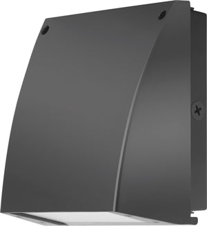 RAB SLIM37Y/PCS Slim Wallpack 37W LED Lamp, 3000K Warm White Bronze Finish with Swivel Photocell