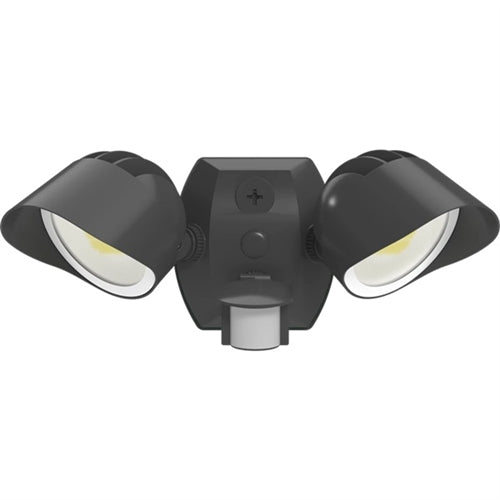 RAB SMSBULLET2X12A 24/18/12W Field-Adjustable LED Flood Light, Adjustable CCT 3000/4000/5000K, 120V, Motion Sensor, Photoelectric Control, Bronze