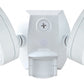 RAB SMSLES2X13NW 2x13W LESLIE LED Economy Bullet Flood Light with Sensor, 4000K (Neutral), 2276 Lumens, 83 CRI, 120V, 6H x 6V Beam Distribution, White Finish