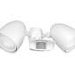 RAB STL110HBW/L Stealth Motion Sensor with 110 Degree View and CCT-Selectable PAR38 Bullet Flood Lighting Kit, White