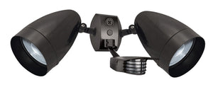 RAB STL2HBLED2X13 26W LED Floodlight with Sensor, With Photocell, 5000K (Cool), 1448 CRI, 120-277V, Bronze Finish