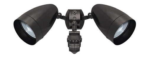 RAB STL3HBLED2X10 20W LED Floodlight with Sensor, With Photocell, 5000K (Cool), 676 CRI, 120-277V, Bronze Finish