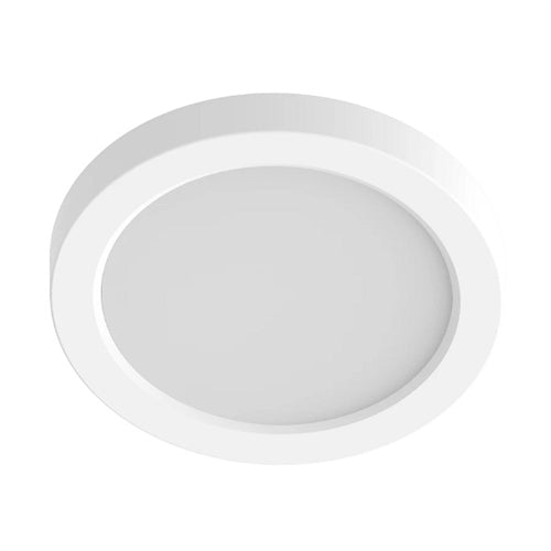 RAB SUMOFA-9R-16-95CCT-UNVT-W LED Surface Mount Fixture Round, 2700K-5000K Color selectable, 1300 Lumens, 90 CRI, White Finish