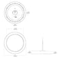 RAB SUMOFA-9R-18-9CCT-120-W LED Surface Mount Fixture Round, 2700K-5000K Color selectable, 1500 Lumens, 90 CRI, White Finish