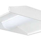 RAB SWISH2X2-19YN/D10/CP 19W 2' x 2' LED SWISH Recessed Center Basket Troffer, 3500K (Warm Neutral), 2376 Lumens, 84 CRI, 120-277V, Dimmable, DLC Listed, Chicago Plenum Listed, White Finish