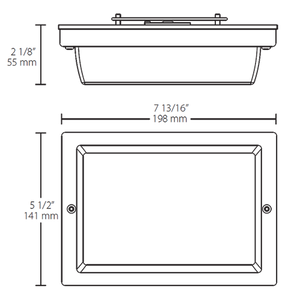 RAB VAN1LED6YW 6W LED Vandalproof Canopy Light, 3000K (Warm), 781 Lumens, 84 CRI, 120V, DLC Listed, Equivalent up to 60W Incandescent, White Finish