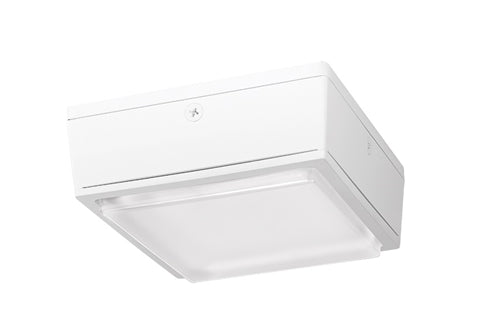 RAB VANLED10YW/PCS2 10W LED Canopy Light with 277V Swivel Photocell, 3000K (Warm), 1400 Lumens, 72 CRI, Drop Lens, Standard Operation, Not DLC Listed, White Finish