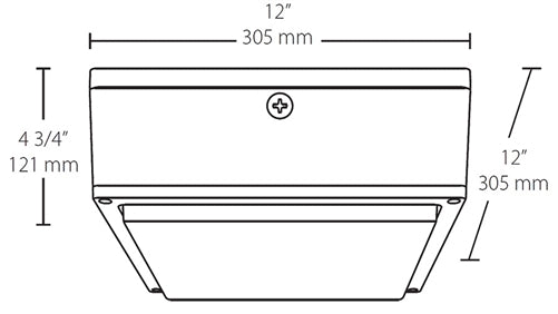 RAB VANLED75W/480 75W LED Canopy Light, 5000K (Cool), 6818 Lumens, 75 CRI, 480V, Drop Lens, Standard Operation, No DLC, White Finish