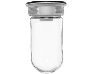 RAB VC100W Vaporproof 100W Incandescent Lamp 120V White Color - With Soda Lime Glass, No Guard