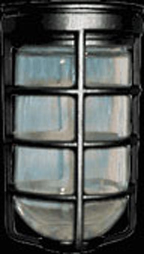 RAB VC200GB Vaporproof 150W Incandescent Lamp 120V Black Color - No Glass, With Wire Clamp Guard