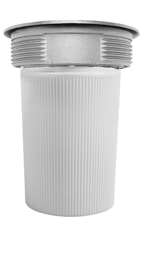 RAB VC200PW/F22 Vaporproof 22W Compact Fluorescent (CFL) Lamp 120V White Color - With White Flat Bottom Prismatic Polycarbonate Globe, No Guard