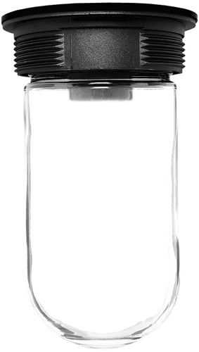 RAB VLX100B Vaporproof 100W Incandescent Lamp 120V Black Color - With Soda Lime Glass, No Guard