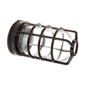 RAB VLX200DGB/F22 Vaporproof 22W Compact Fluorescent (CFL) Lamp 120V Black Color - With Clear Soda Lime Glass and Die Cast Guard