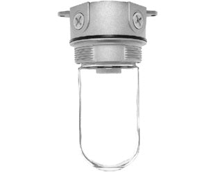 RAB VX200S/F22 Vaporproof 22W Compact Fluorescent (CFL) Lamp 120V Silver Color - With Soda Lime Glass, No Guard