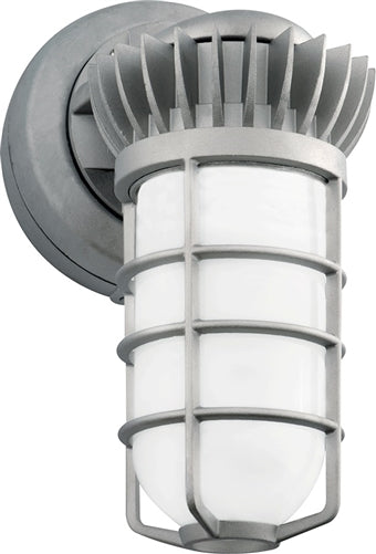 RAB VXBRLED13NDG-3/4 13W LED Vaporproof Wall Mount, 3/4" NPS Conduit Entry Points, 4000K (Neutral), 595 Lumens, 88 CRI, Natural Finish