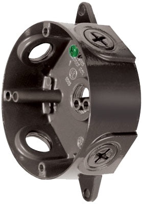 Rab VXCVG Round Boxes With No Covers, 1/2" Hole Size, Verde Green Finish