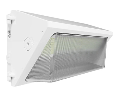 RAB W22-L-150W Field-Adjustable Wallpack, 150/125/100/75W, Selectable CCT 5000K/ 4000K/ 3000K, White
