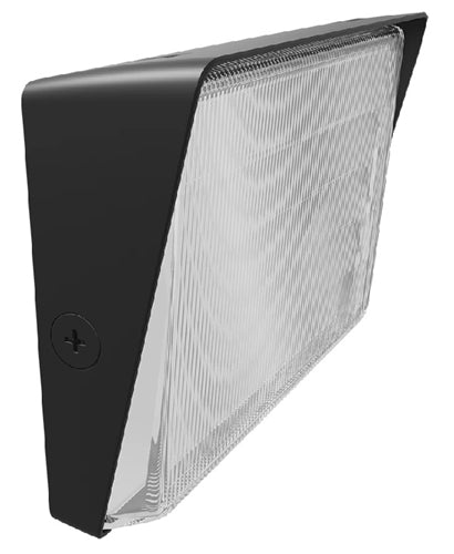 RAB W34M  80W/60W/40W Field-Adjustable Wallpack, Selectable CCT 5000K/ 4000K/ 3000K, Glass Lens, Specular Aluminum Reflector