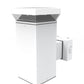 RAB WBLED18W 18W LED Square Wall Scone, 5100K Color Temperature (Cool), No Photocell, White Finish