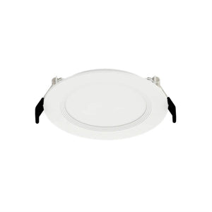 RAB WFRL4R99FA120WBS 9W Round Recessed Edge-Lit Wafer, 750 Lumens, CCT Adjustable 2700K/3000K/3500K/4000K/5000K, TRIAC/ELV Dimming to 10%