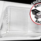 RAB WP2F42W/E1 Emergency Backup Wallpack Glass Lens 42W Compact Fluorescent (CFL) Lamp 120V-277V White Color Wired for 120V