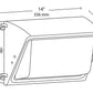 RAB WP2LED49L-750WU/MVS 34W WP2LED Wallpack, 4900 Lumens, 70 CRI, 120-277V, Microwave Sensor, White