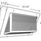 RAB Lighting WP2XFU40 LED Wallpack 40/30/20W Field Adjustable Light Output, 3000K, 4000K and 5000K Color Selectable, Bronze