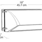 RAB WP3CSC250/480 Wallpack Cutoff 250W High Pressure Sodium Lamp 480V Bronze Color