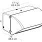 RAB WP4CSC400QT Wallpack Cutoff 400W High Pressure Sodium Lamp 120V-277V Bronze Color