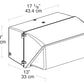 RAB WP4SC400/480 Wallpack Glass Lens 400W High Pressure Sodium Lamp 480V Bronze Color
