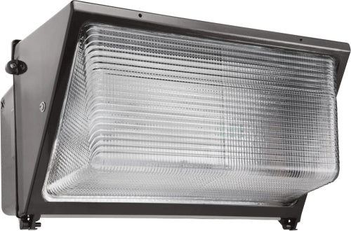 RAB WP4SC400QT/PC2 Wallpack Glass Lens 400W High Pressure Sodium Lamp 120V-277V Bronze Color with 277V Photocontrol