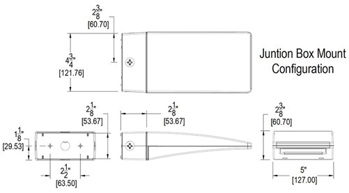 RAB WPLED10DCW 10W Low Voltage Solar LED Wallpack, 5000K (Cool), No Photocell, 547 Lumens, 92 CRI, 12V-24V, Not DLC Listed, White Finish