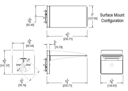 RAB WPLED10SDC 10W Low Voltage Solar LED Wallpack, 5000K (Cool), No Photocell, 547 Lumens, 92 CRI, 12V-24V, Not DLC Listed, Bronze Finish