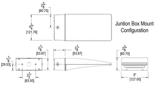 RAB WPLED10W/PCS Wallpack 10W LED Lamp, White Light 120V-240V White Color with Photocontrol