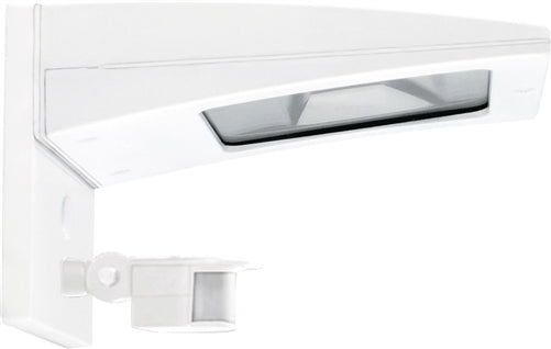 RAB WPLED13YMSSW Wallpack Surface Mount 13W LED Lamp, Warm White Light 120V-240V with Mini Sensor, White Color