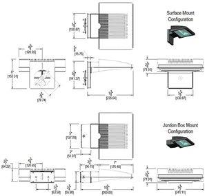 RAB WPLED18 18W LED Wallpack, 5000K (Cool), No Photocell, 2044 Lumens, 66 CRI, 120-277V, DLC Listed, Bronze Finish
