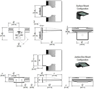 RAB WPLED20DC 20W Low Voltage Solar LED Wallpack, 5000K (Cool), No Photocell, 1401 Lumens, 70 CRI, 12V-24V, Not DLC Listed, Bronze Finish