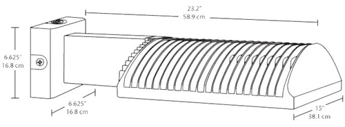 RAB WPLED4T125/PCS 125W Full Cutoff LED Wallpack, Type IV Light Distribution, Wall Mount, 120V Swivel Photocell, 5000K (Cool), 12805 Lumens, 65 CRI, 120V, Standard Operation, DLC Listed, Bronze Finish