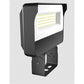RAB X34-100LT-840/U 87W LED Floodlight, 11000 Lumens, 4000K Color Temperature, 80CRI, Trunion 120-277V, Dimming, Bronze