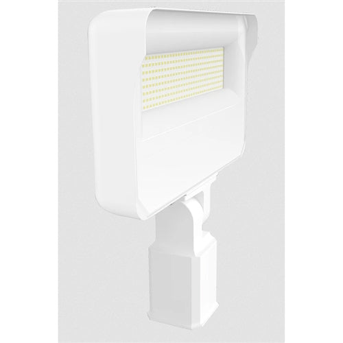 RAB X34-150LSF-840W/U 130W LED Floodlight, 18000 Lumens, 4000K Color Temperature, 80CRI, Slipfitter 120-277V, Dimming, White