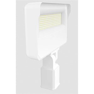 RAB X34-150LSF-840W/U 130W LED Floodlight, 18000 Lumens, 4000K Color Temperature, 80CRI, Slipfitter 120-277V, Dimming, White